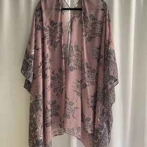 Pink Blush Floral Kimono